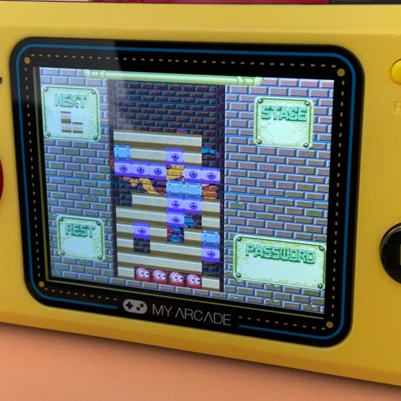 Yellow Pac-Man Handheld Game Console - Picture 8 of 12